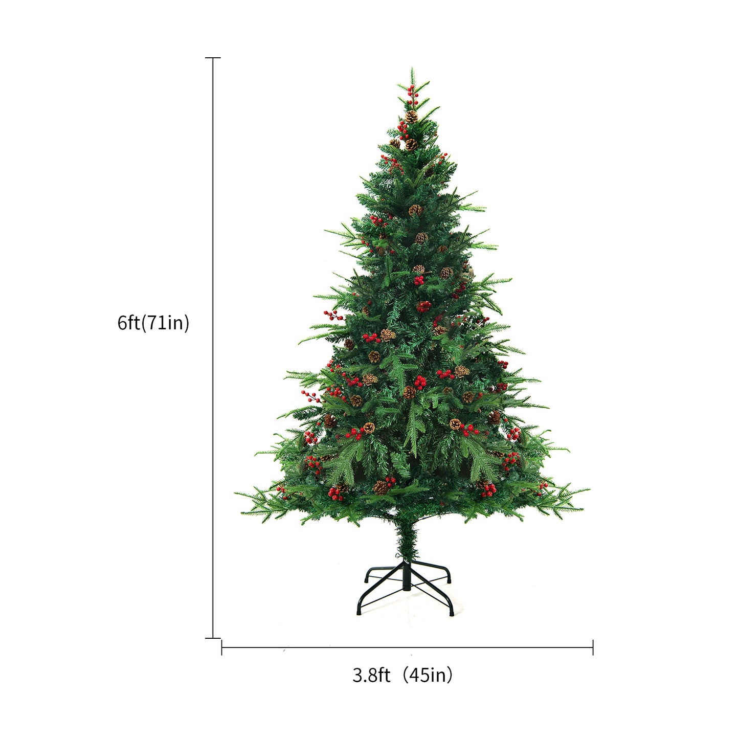 Divine Christmas Tree With Artificial Snow