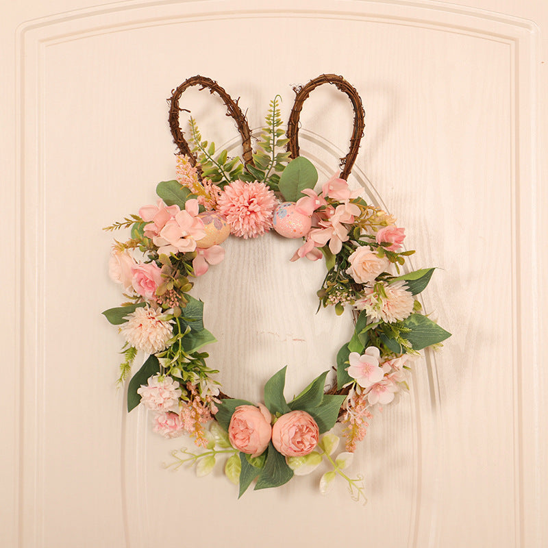 Flowery Easter Egg Wreath