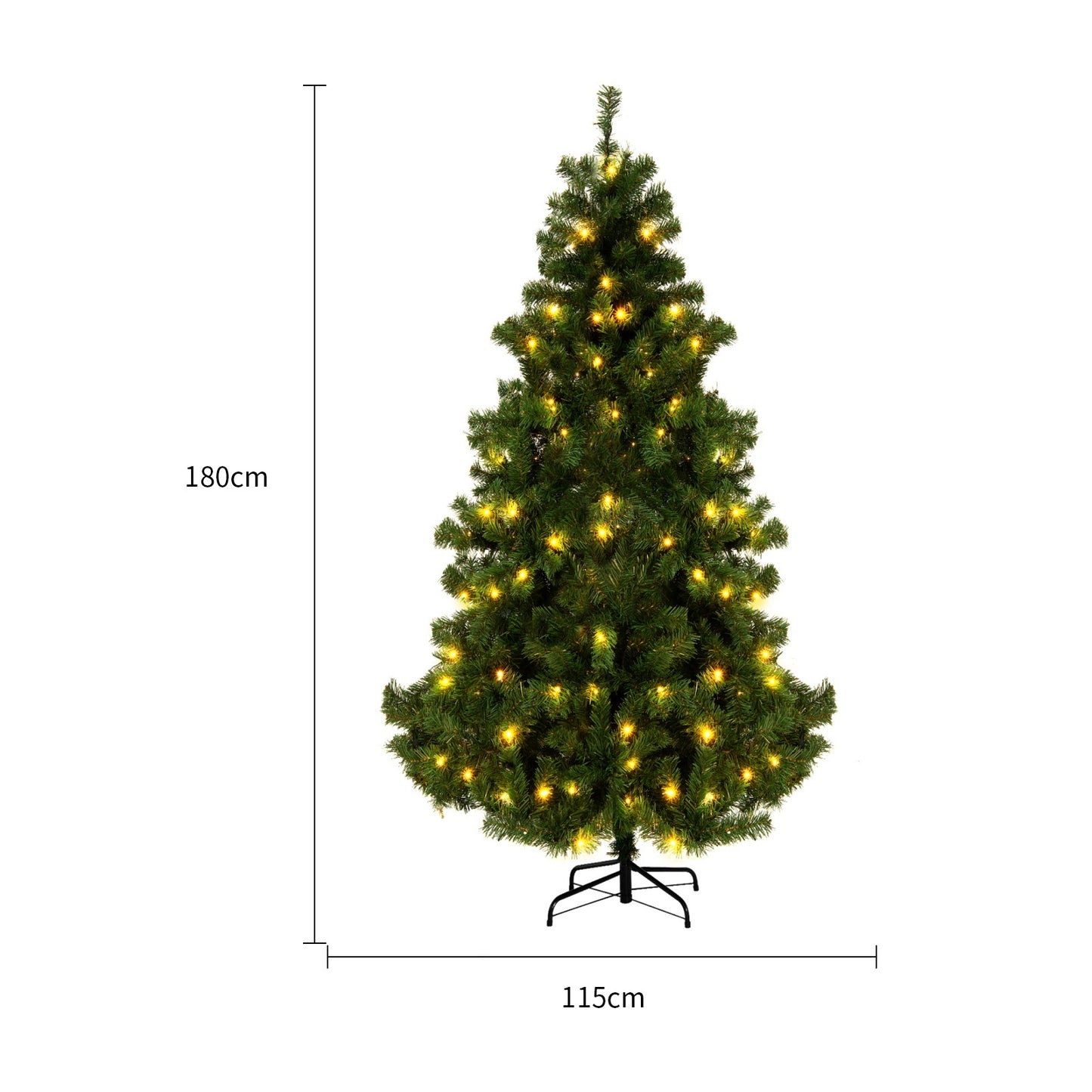 Divine Christmas Tree With Artificial Snow