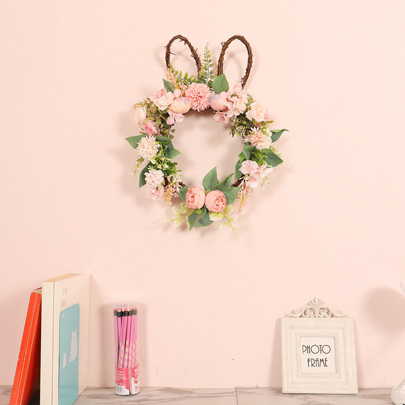 Flowery Easter Egg Wreath