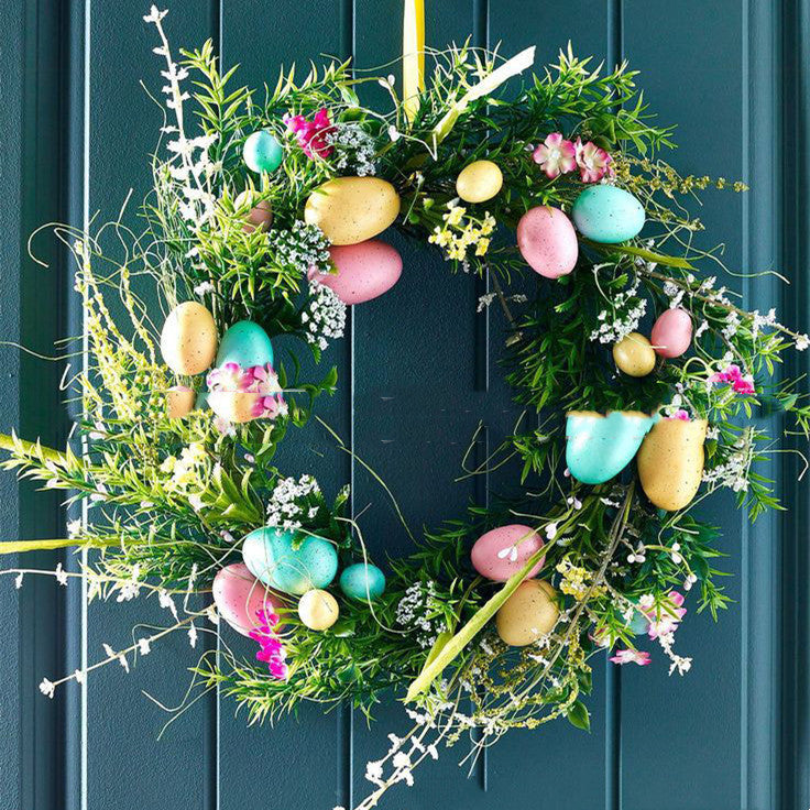 Fashion Easter Egg Door Wreath - See varieties!