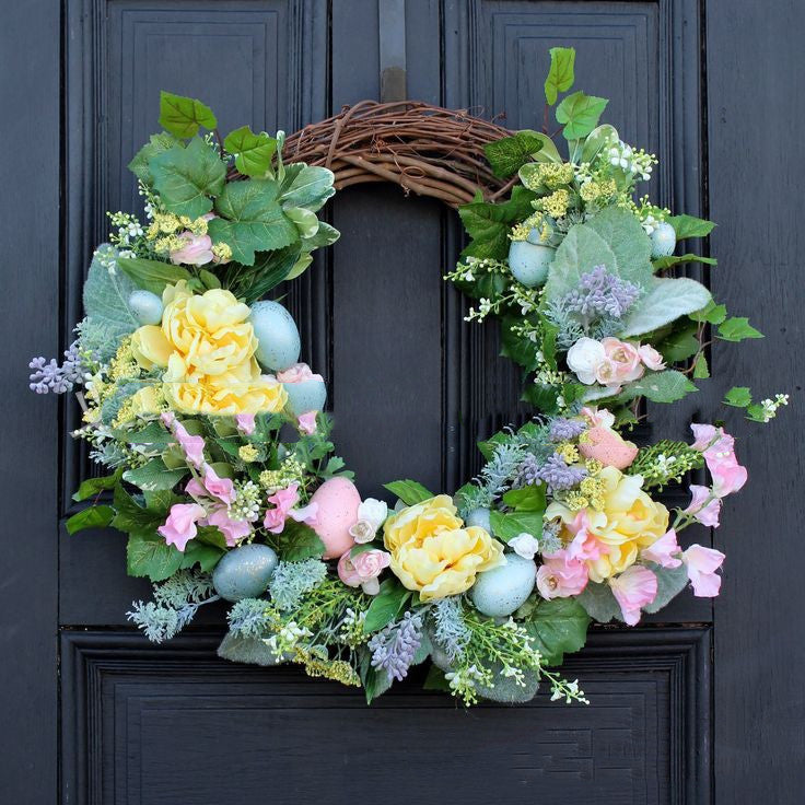 Fashion Easter Egg Door Wreath - See varieties!