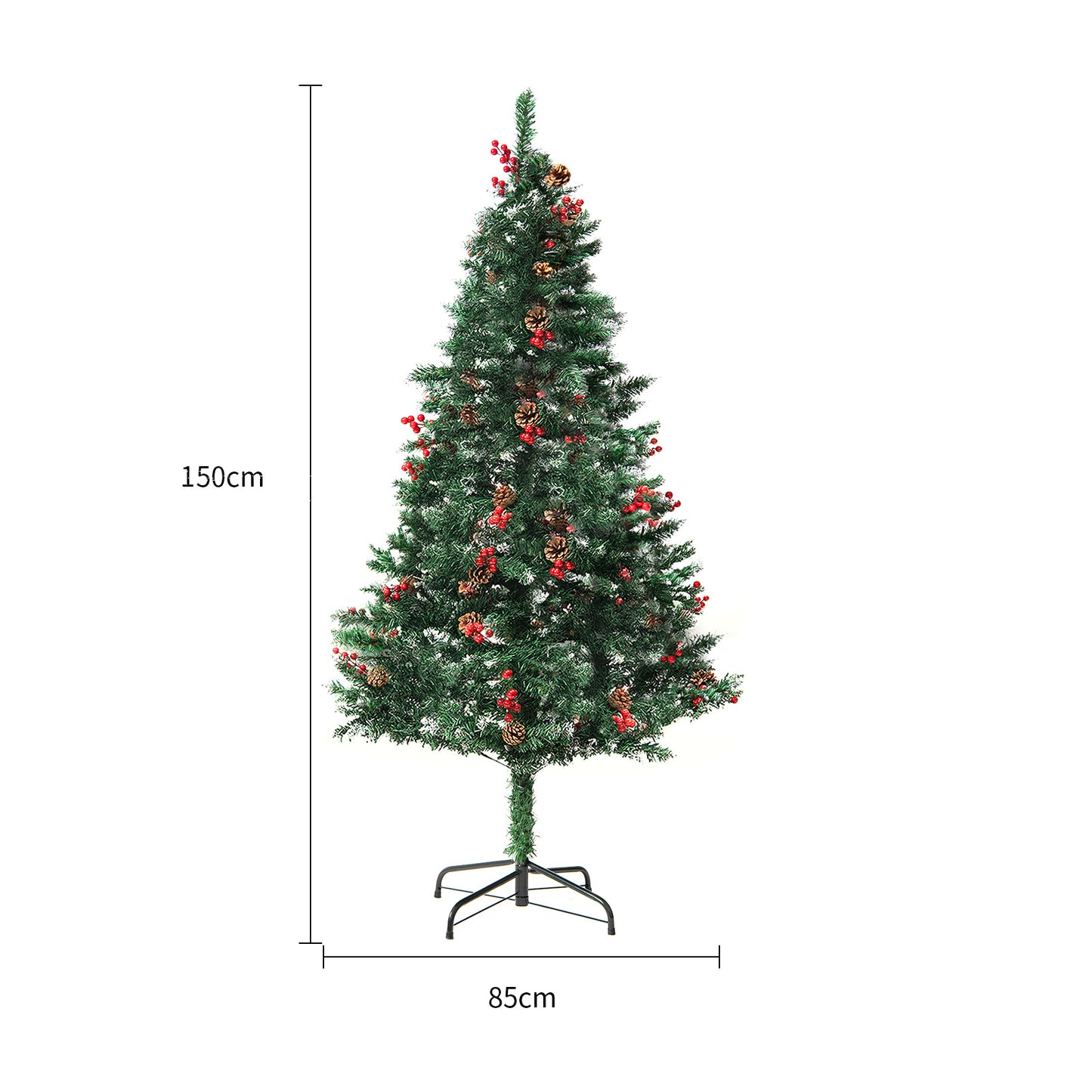 Divine Christmas Tree With Artificial Snow