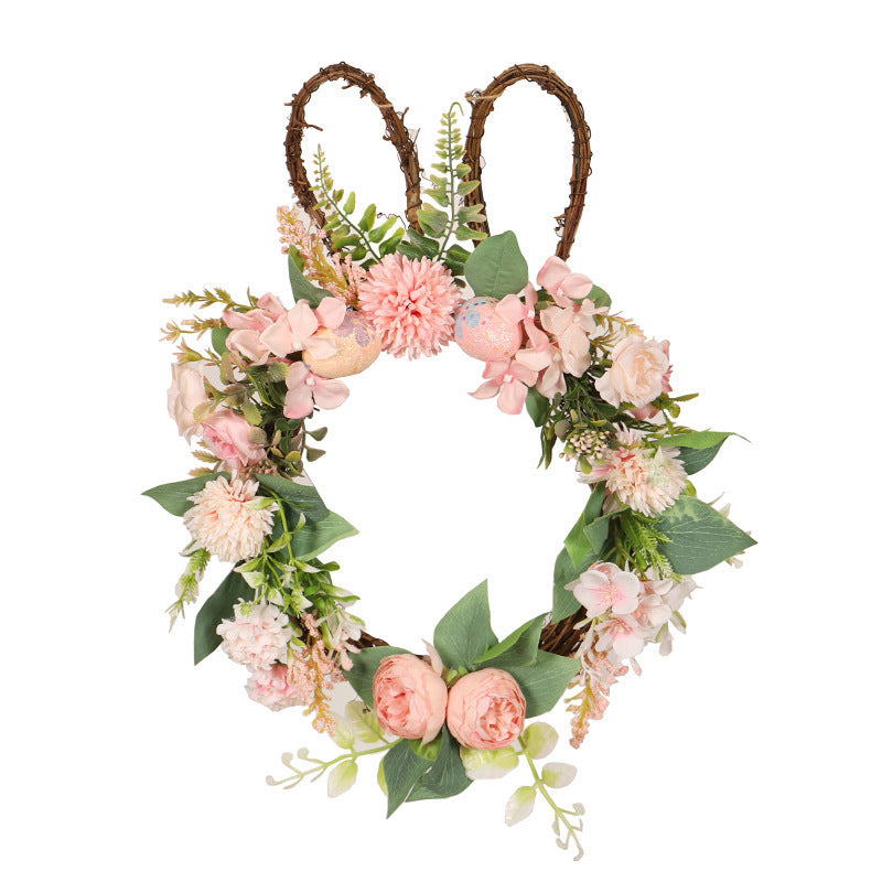 Flowery Easter Egg Wreath