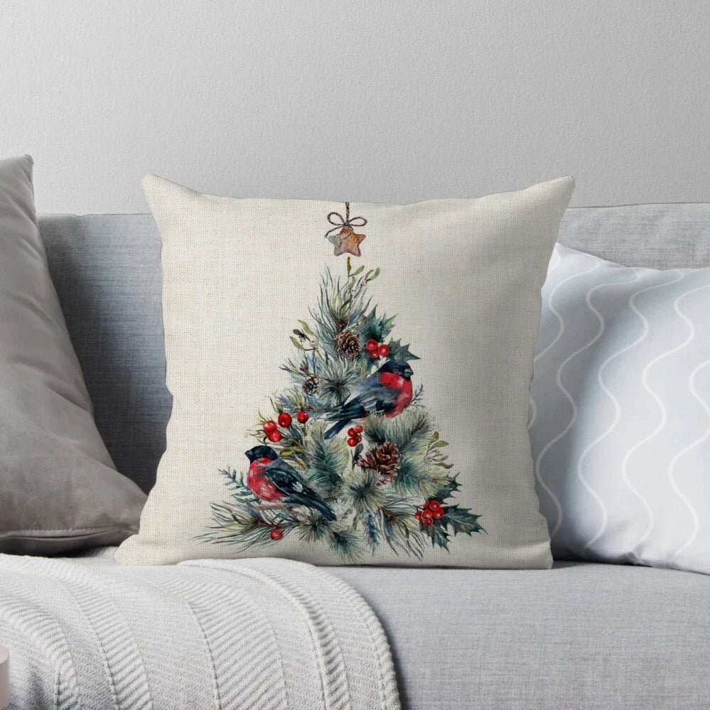 Home Christmas Decoration Linen Pillowcase - See vast designs available