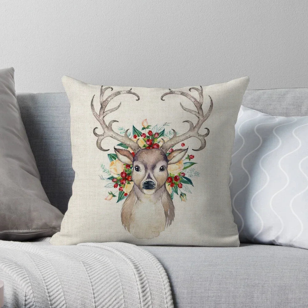 Home Christmas Decoration Linen Pillowcase - See vast designs available