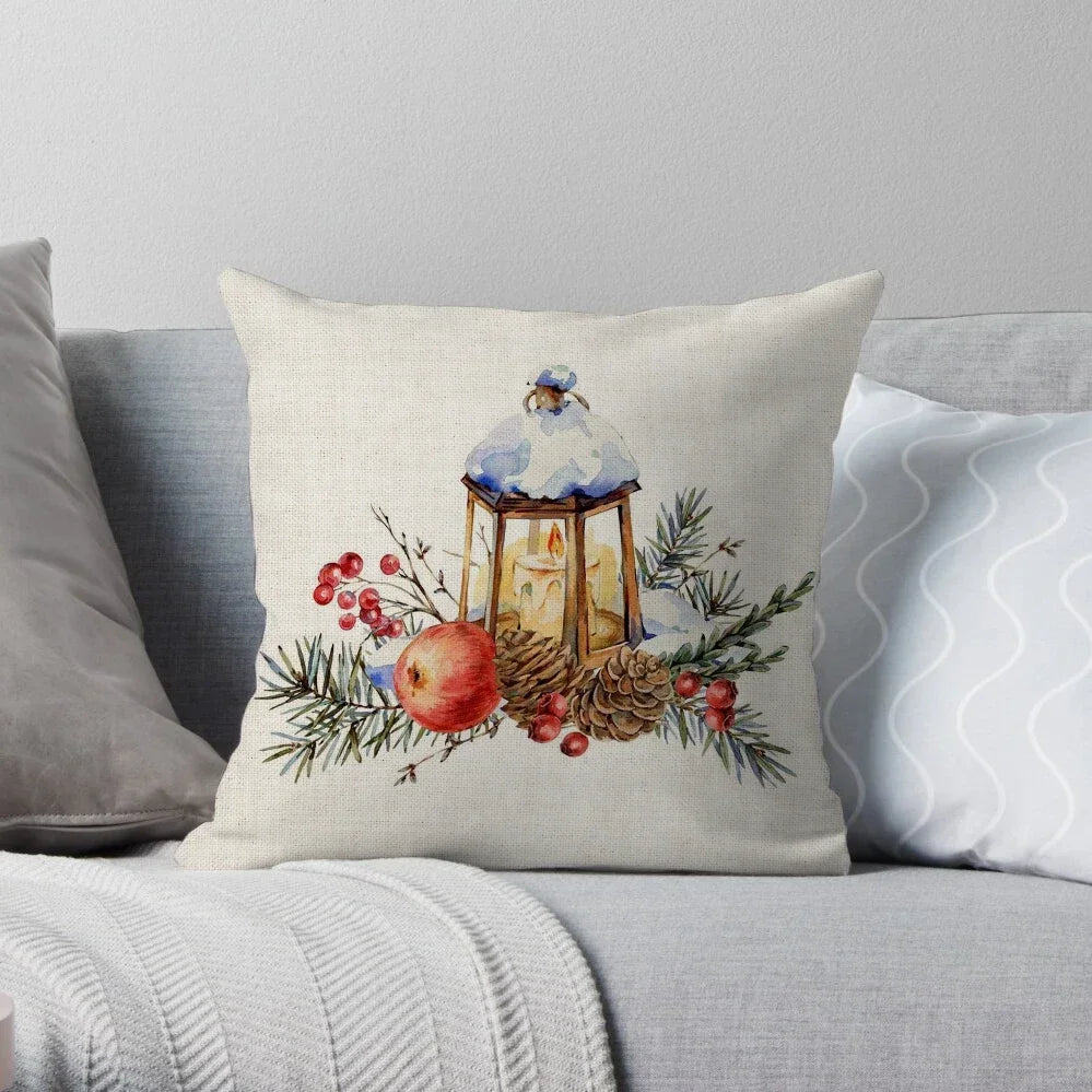 Home Christmas Decoration Linen Pillowcase - See vast designs available