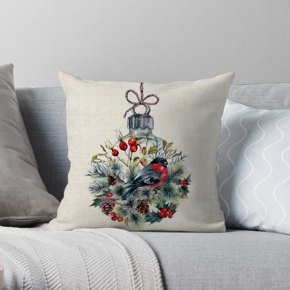 Home Christmas Decoration Linen Pillowcase - See vast designs available