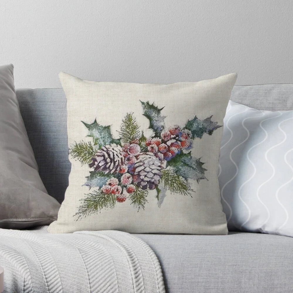 Home Christmas Decoration Linen Pillowcase - See vast designs available