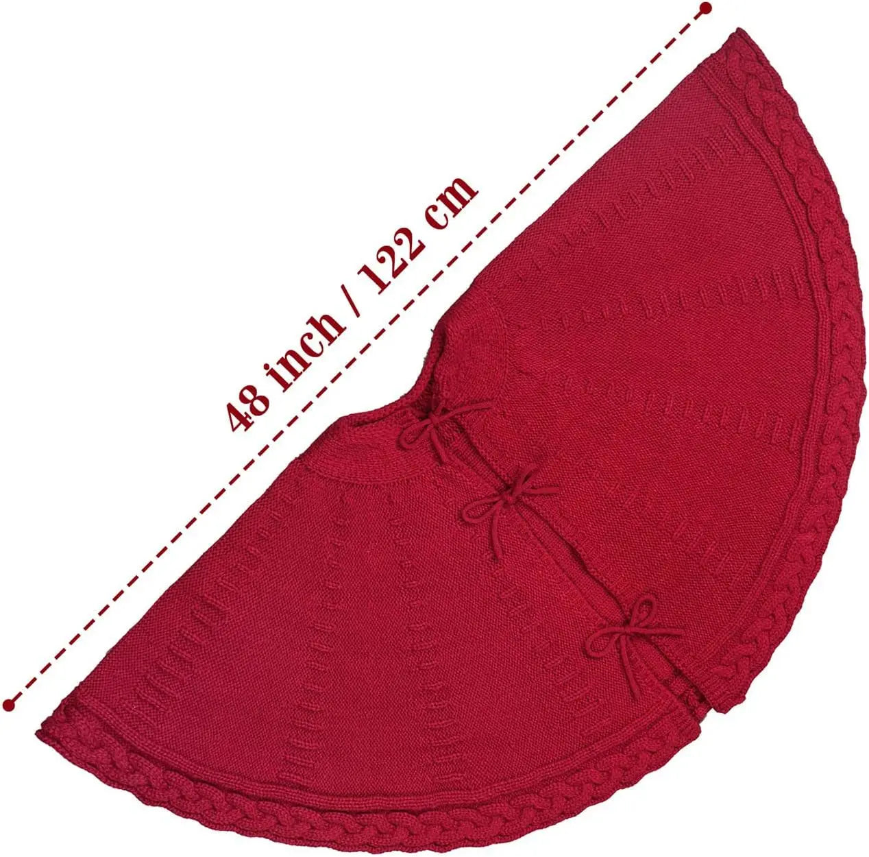 Christmas Tree Skirt Knitted Tree Skirt