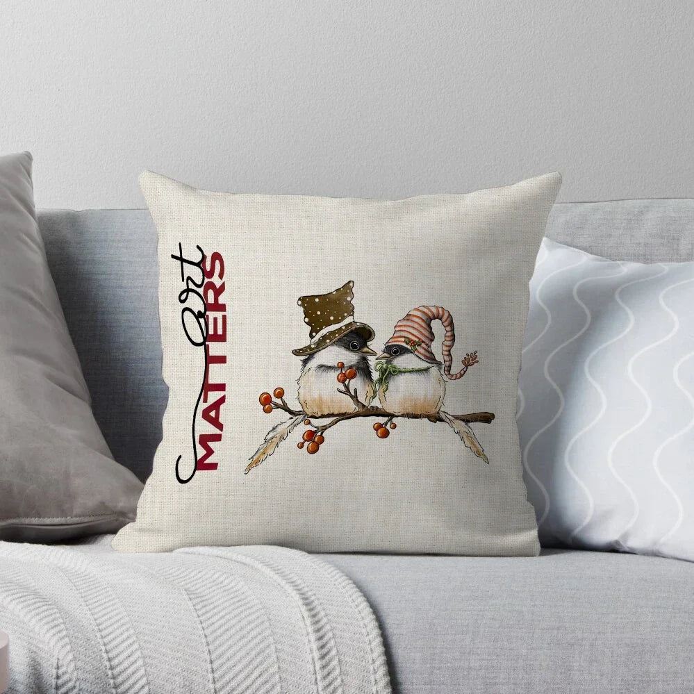 Home Christmas Decoration Linen Pillowcase - See vast designs available