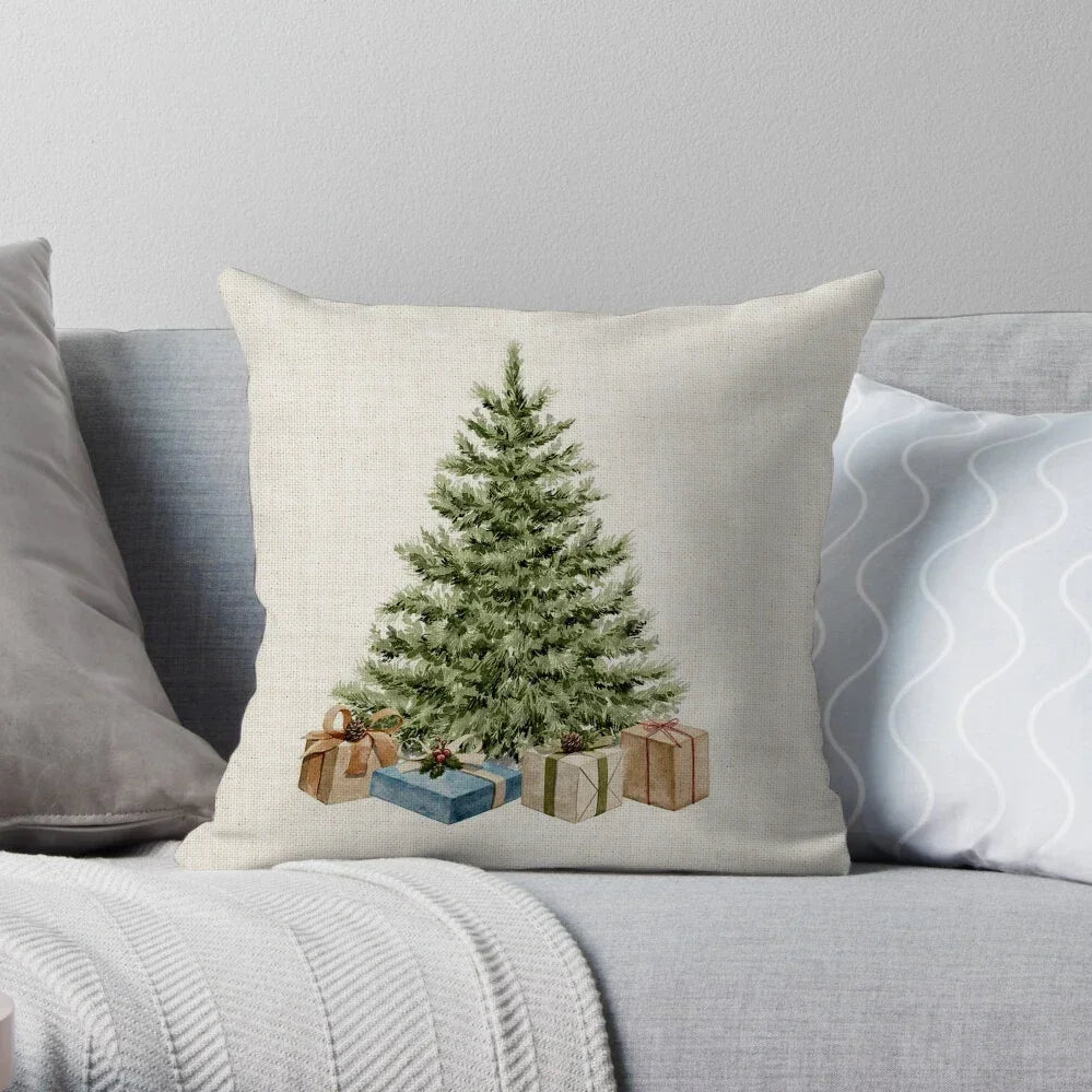 Home Christmas Decoration Linen Pillowcase - See vast designs available