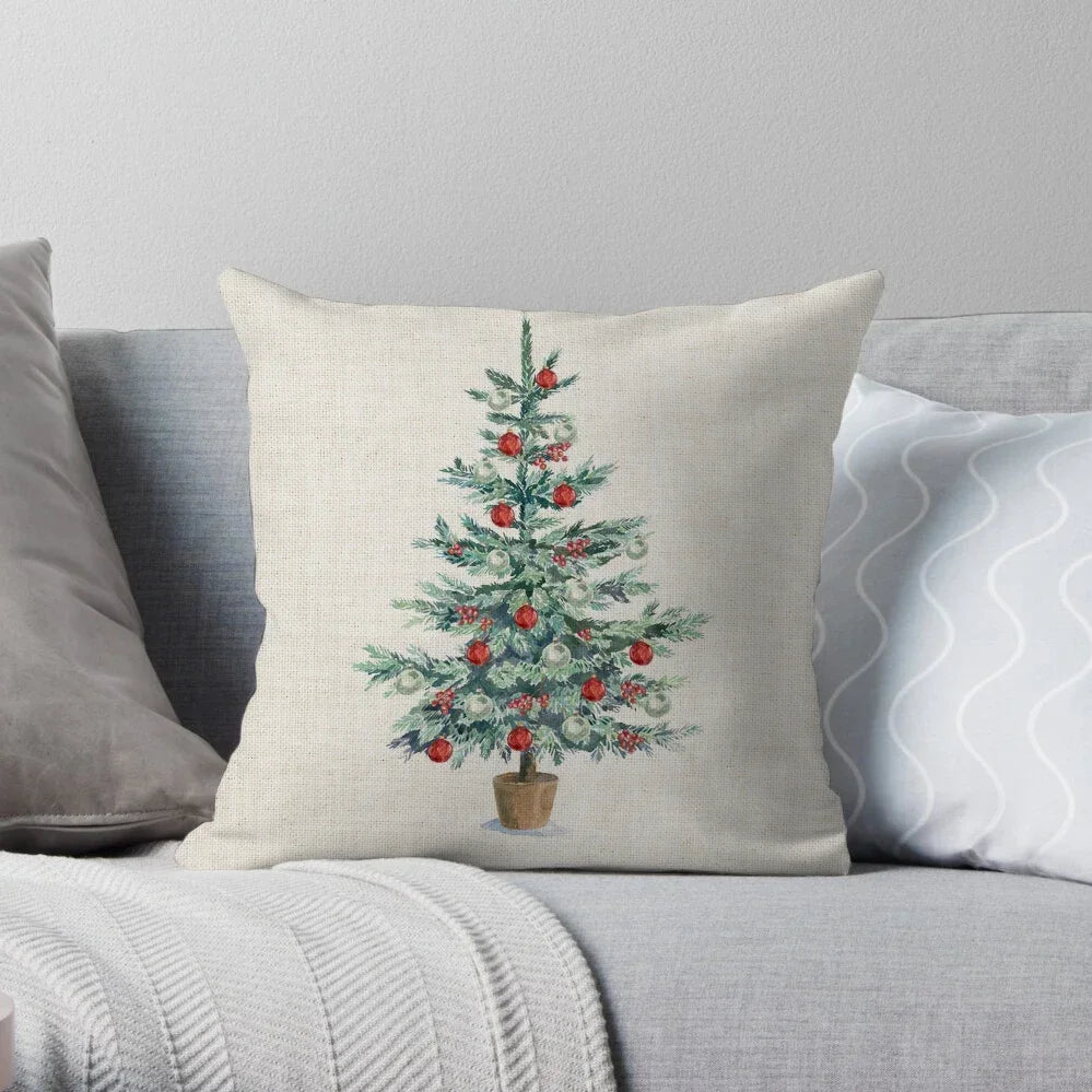 Home Christmas Decoration Linen Pillowcase - See vast designs available