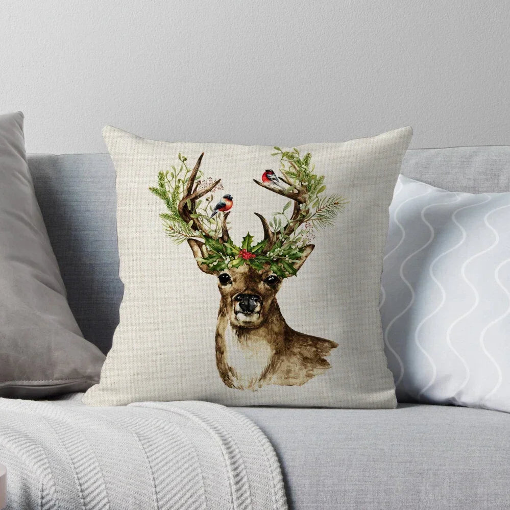 Home Christmas Decoration Linen Pillowcase - See vast designs available