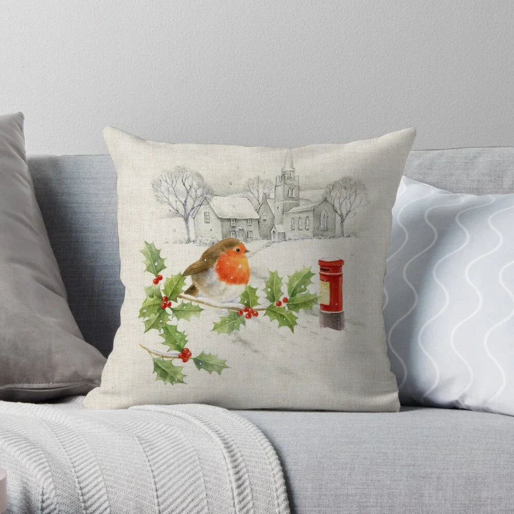 Home Christmas Decoration Linen Pillowcase - See vast designs available