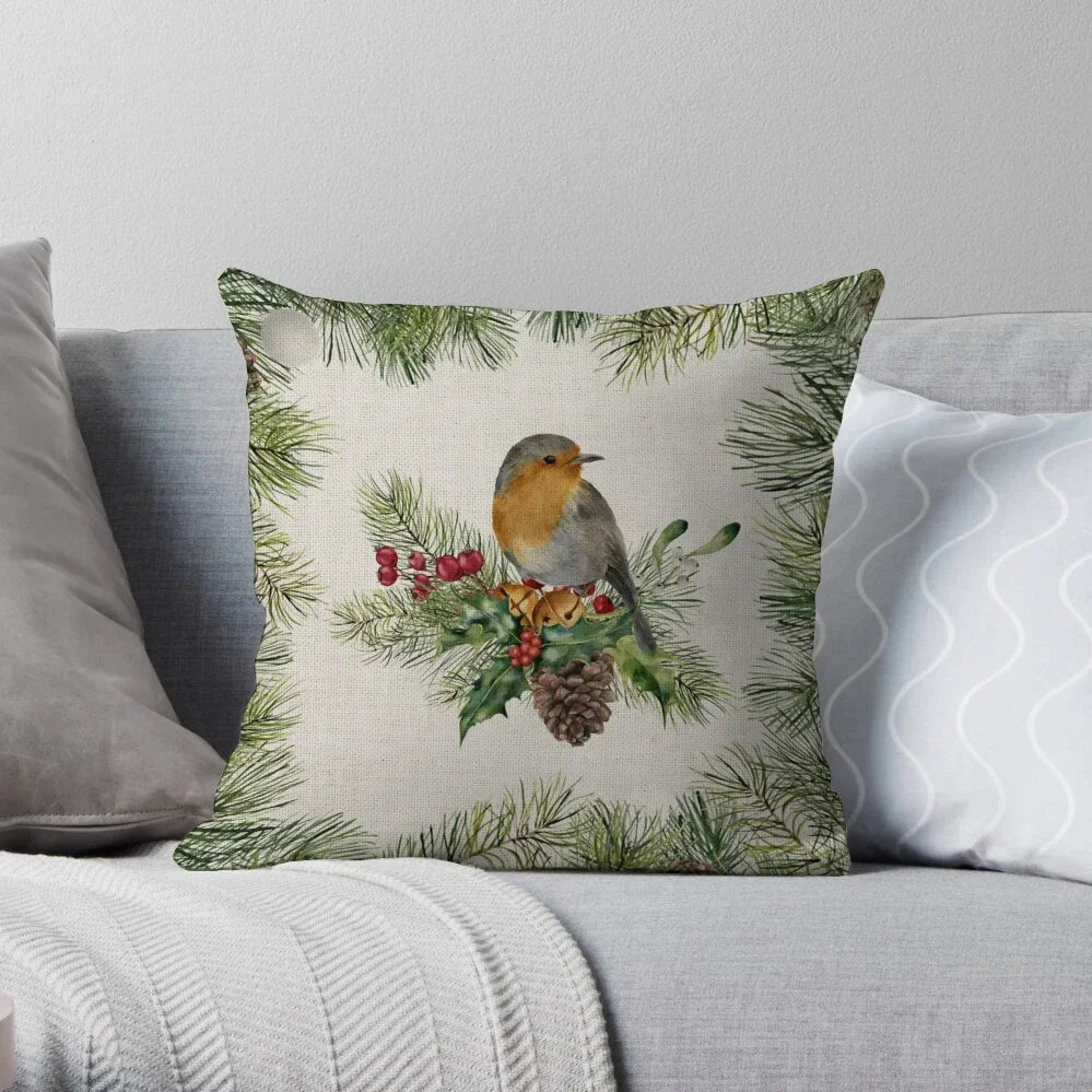Home Christmas Decoration Linen Pillowcase - See vast designs available