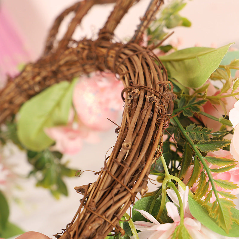 Flowery Easter Egg Wreath