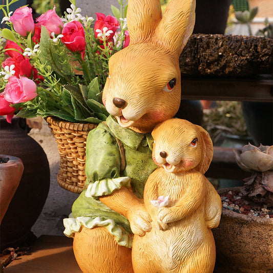 Divine Easter Bunny Rabbit Figurine For Home Or Garden