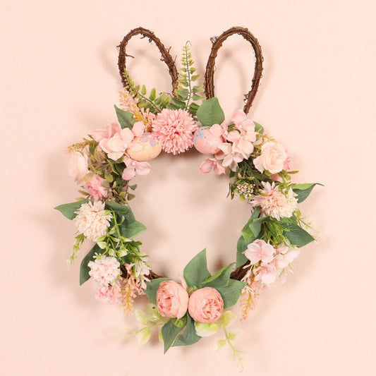 Flowery Easter Egg Wreath