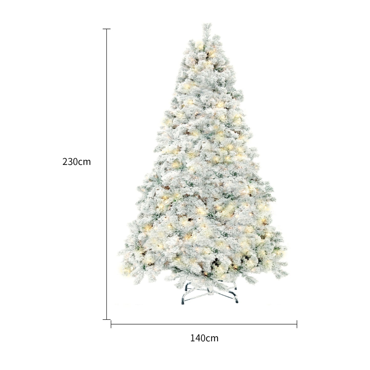 Divine Christmas Tree With Artificial Snow