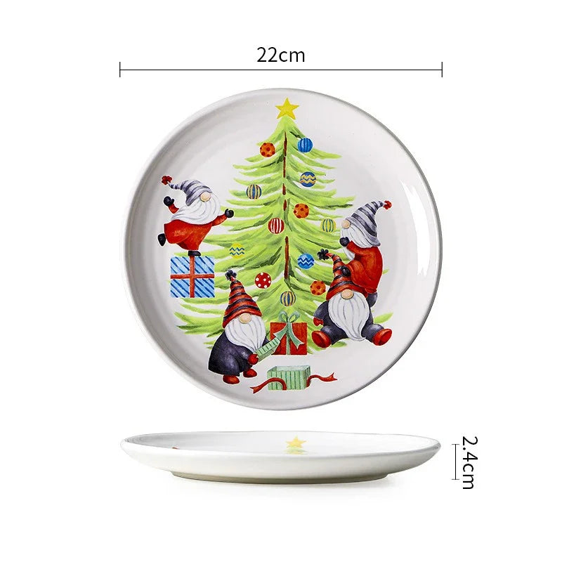 Christmas Ceramic Dinner Plates