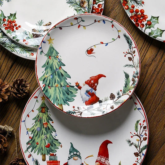 Christmas Ceramic Dinner Plates