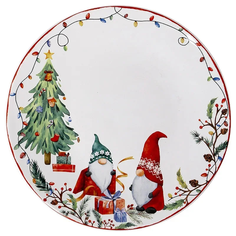 Christmas Underglaze Colour Ceramic Plate - See varieties