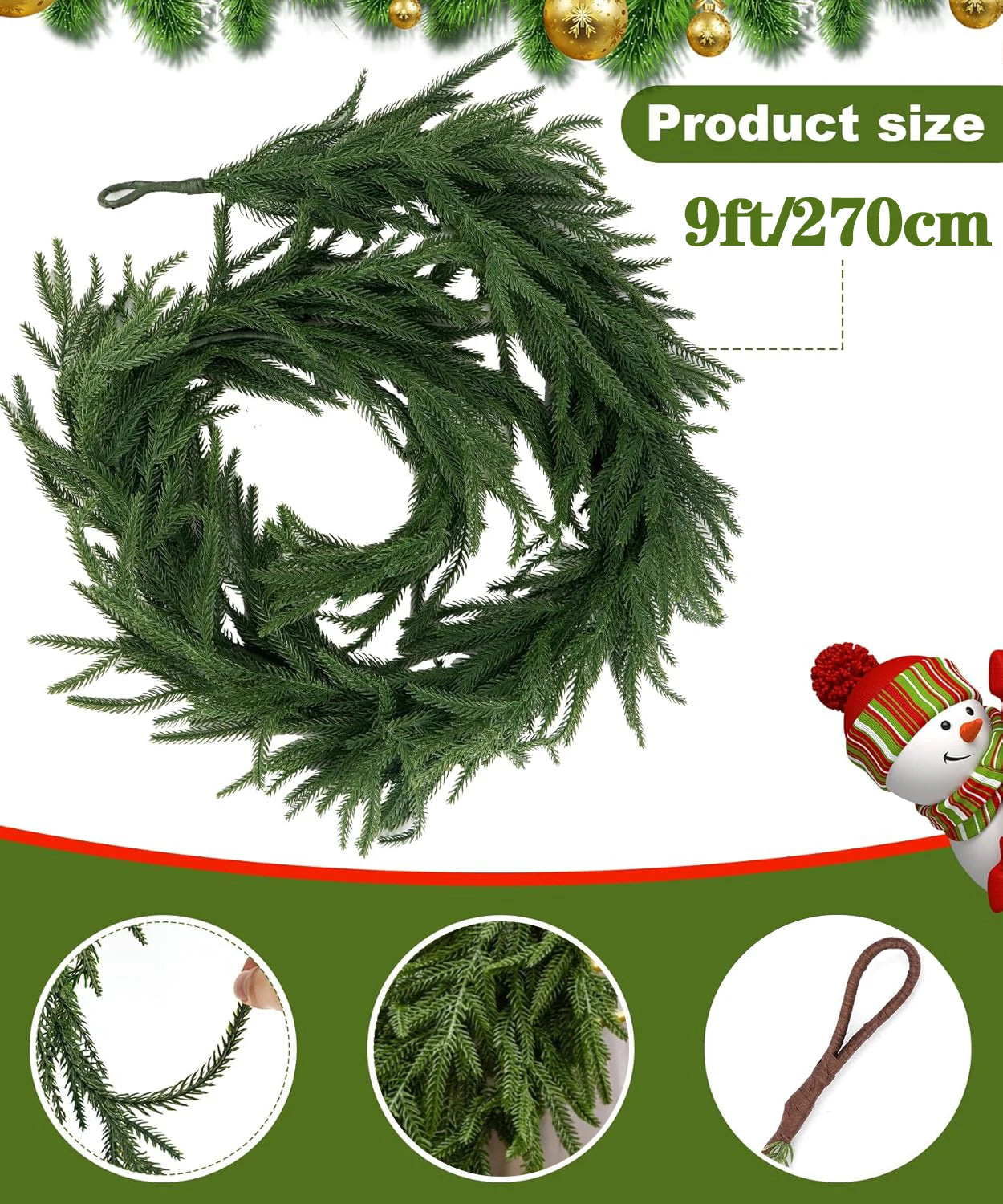 Christmas Norfolk Pine Garland