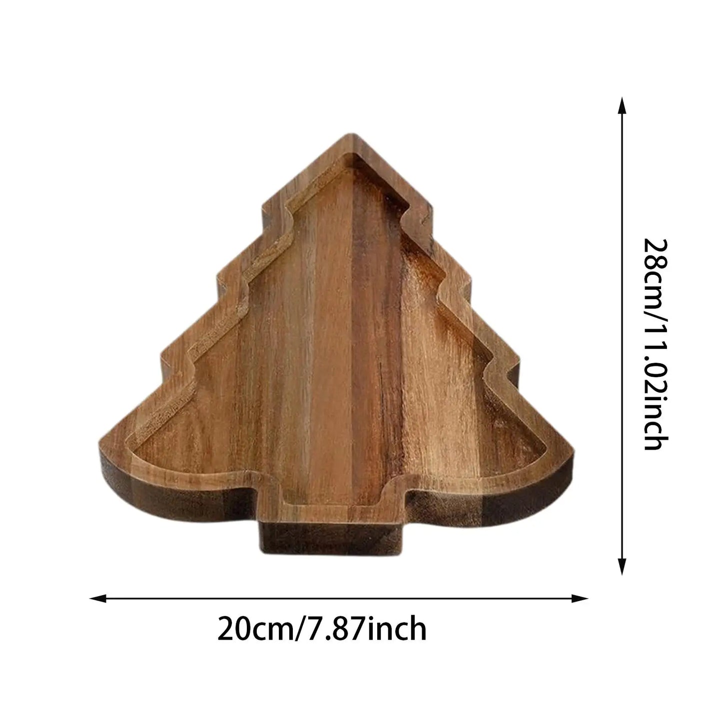 Wooden Christmas Serving Platters