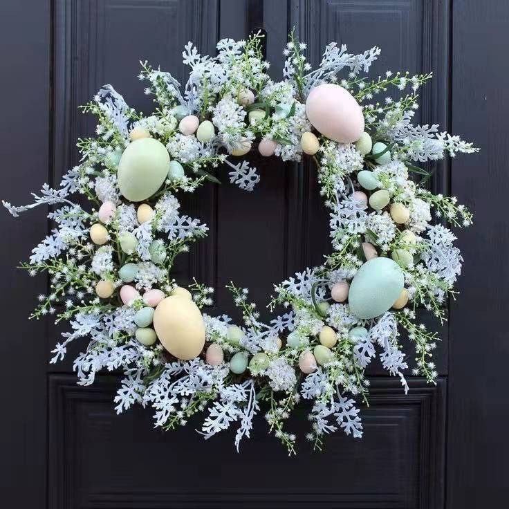 Fashion Easter Egg Door Wreath - See varieties!